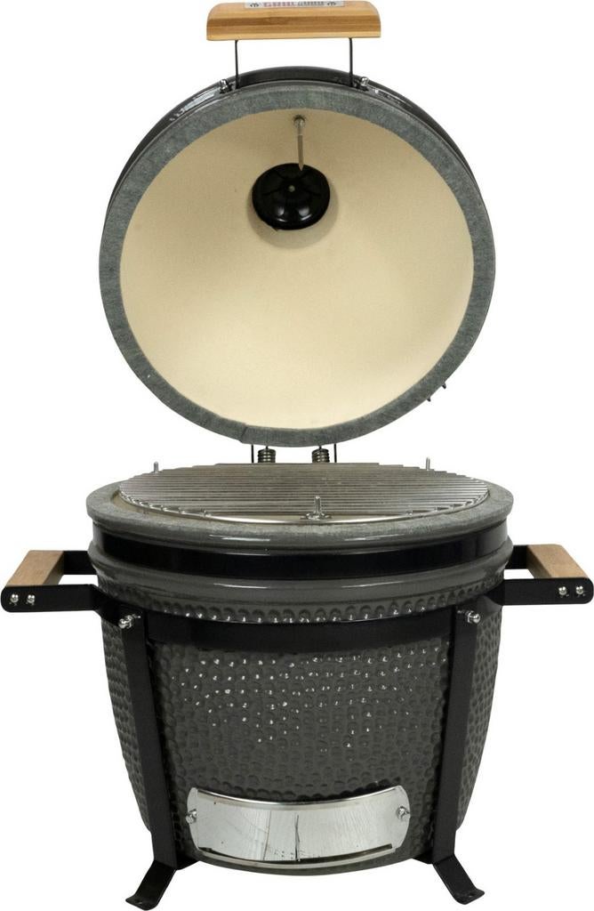 Compacte Kamado BBQ - Grill Guru, Tuin en Terras, Houtskoolbarbecues, Ophalen, Zo goed als nieuw, Grill Guru, Met accessoires