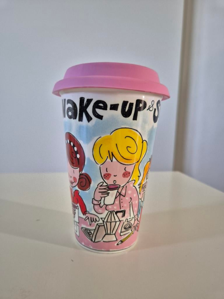 Blond Amsterdam Koffie to go mok, Huis en Inrichting, Keuken | Servies, Ophalen of Verzenden, Nieuw, Aardewerk, Overige typen