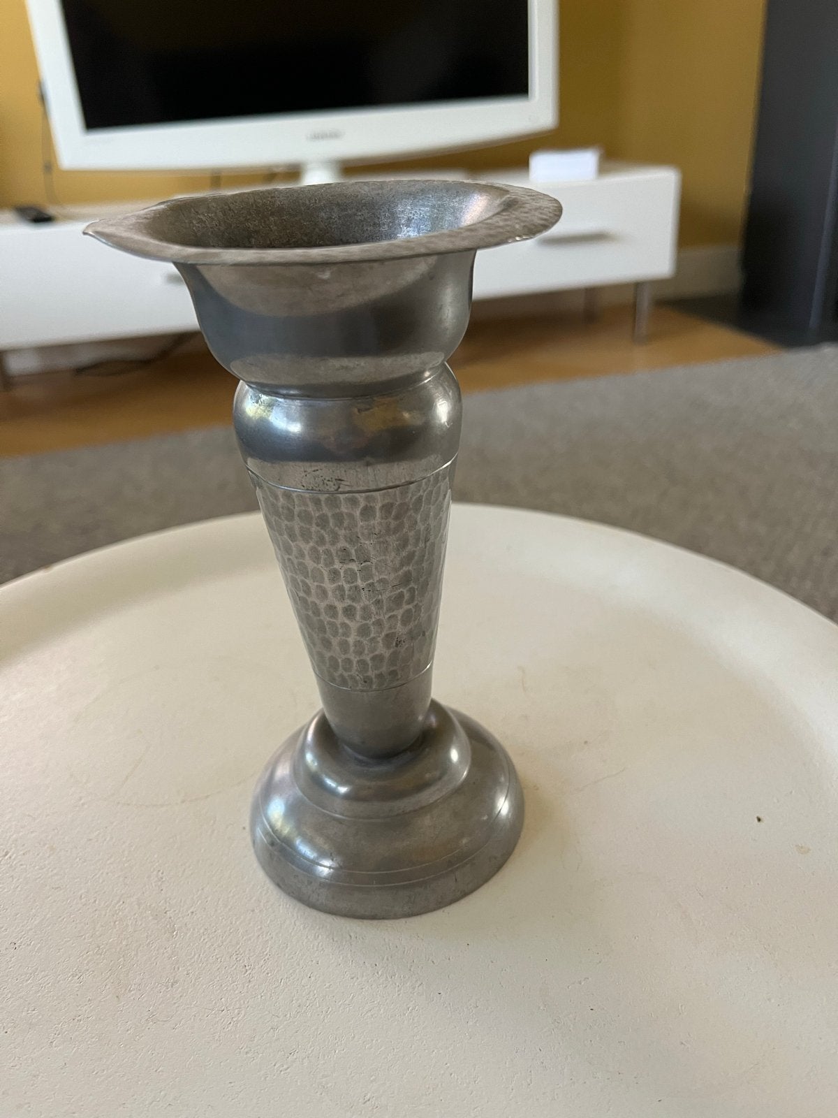 Conrad Kurz Tiel tinnen vaas, Antiek en Kunst, Antiek | Tin, Ophalen of Verzenden