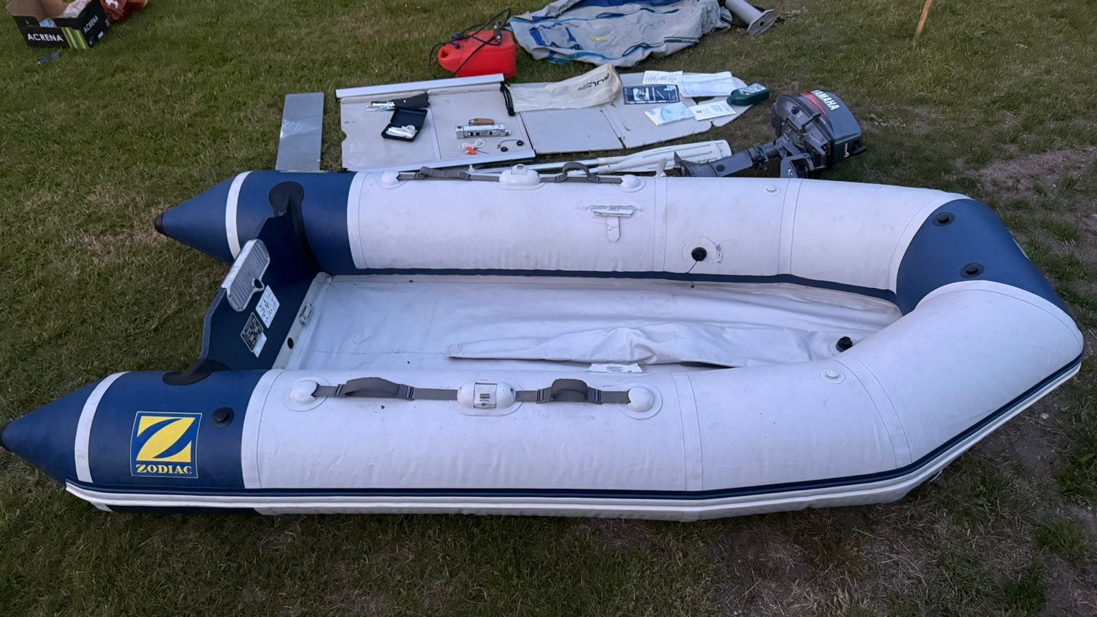 Rubber boot zodiac c310s yamaha 4pk buitenboordmotor, Ophalen of Verzenden, Gebruikt, Overige typen, Motorboot