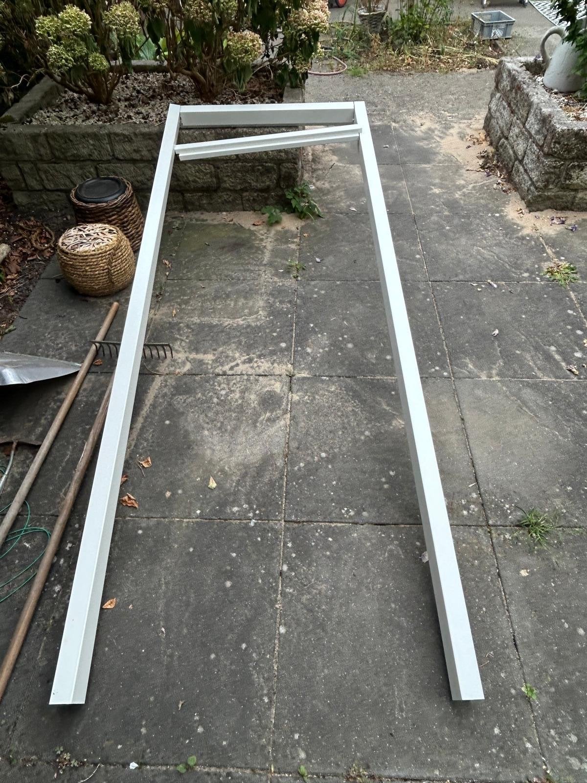 Wit metalen deurkozijn - nieuw, Doe-het-zelf en Verbouw, Ophalen, 80 tot 100 cm, 215 cm of meer, Binnendeur