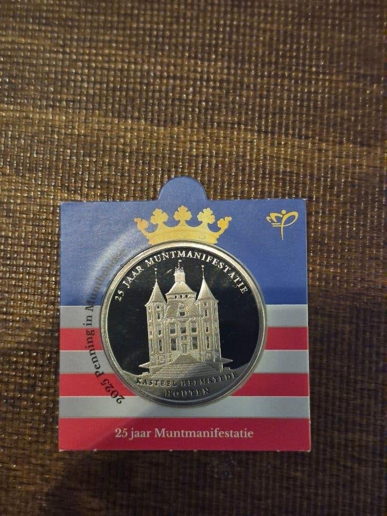2025 Penning 25 Jaar Muntmanifestatie., Ophalen of Verzenden, Overige materialen, Nederland