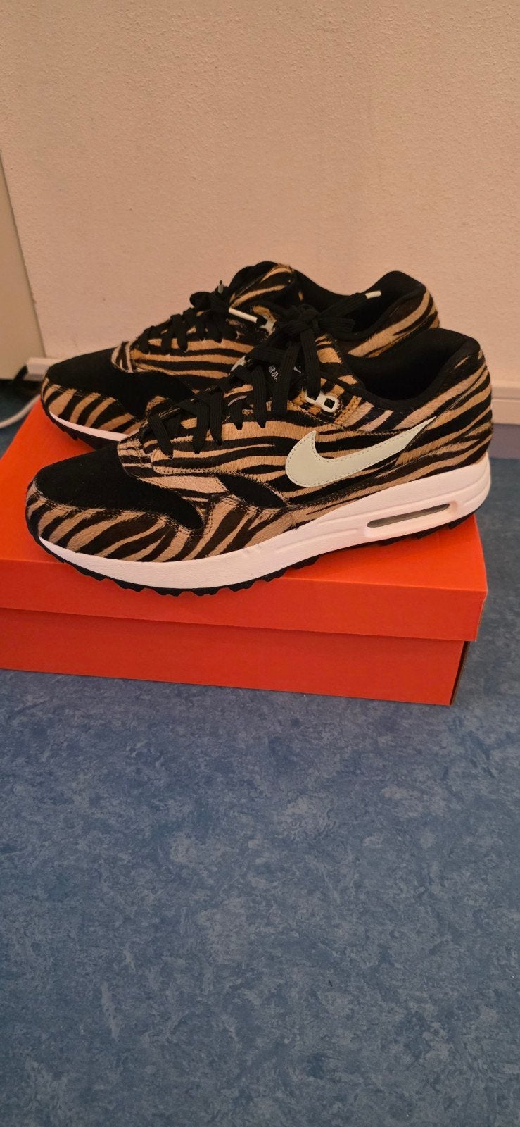 Nike Air Max 1 G NRG Golf Schoenen Zebra Print, Kleding | Heren, Schoenen, Overige kleuren, Nike, Nieuw, Ophalen of Verzenden