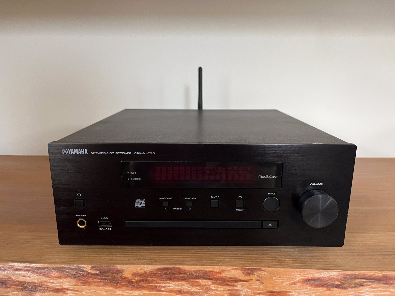 Yamaha CRX-N470D MusicCast DAB+ CD-receiver - ZGAN, Yamaha, Ophalen of Verzenden, Zo goed als nieuw, Minder dan 60 watt