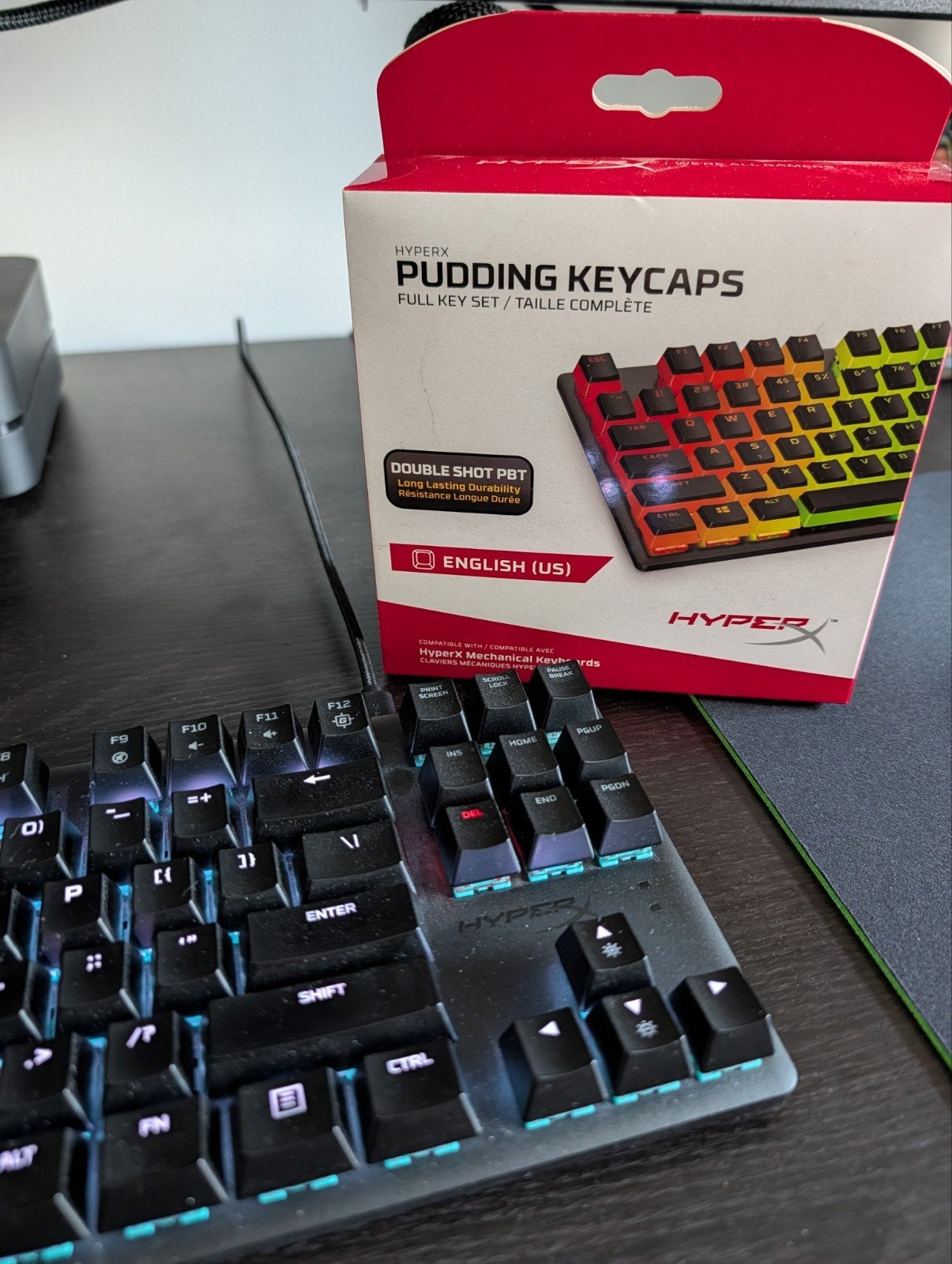 HyperX Alloy Origins Core Gaming incl. Pudding Keycaps, Computers en Software, Ophalen, HyperX, Zo goed als nieuw, Qwerty