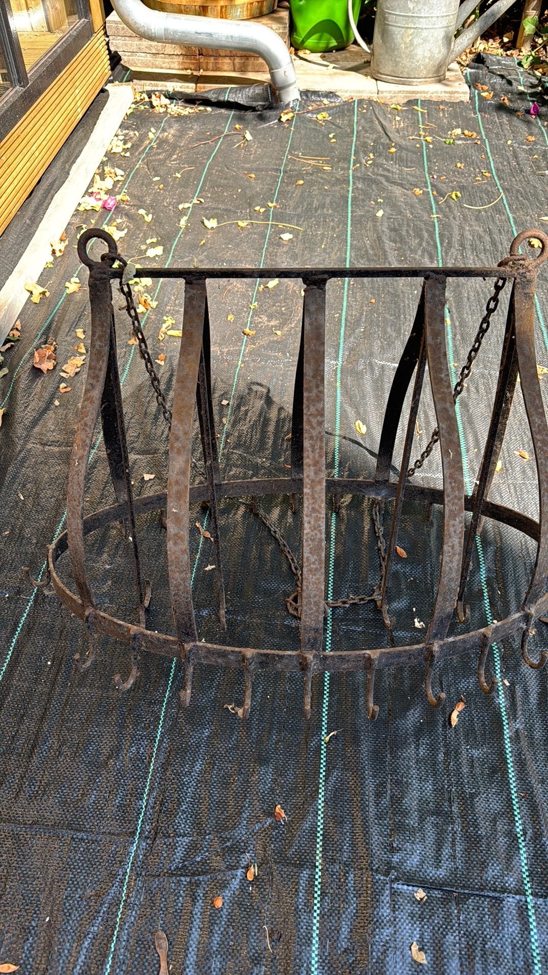 IJzeren pannen/accessoires rek, Ophalen, Gebruikt