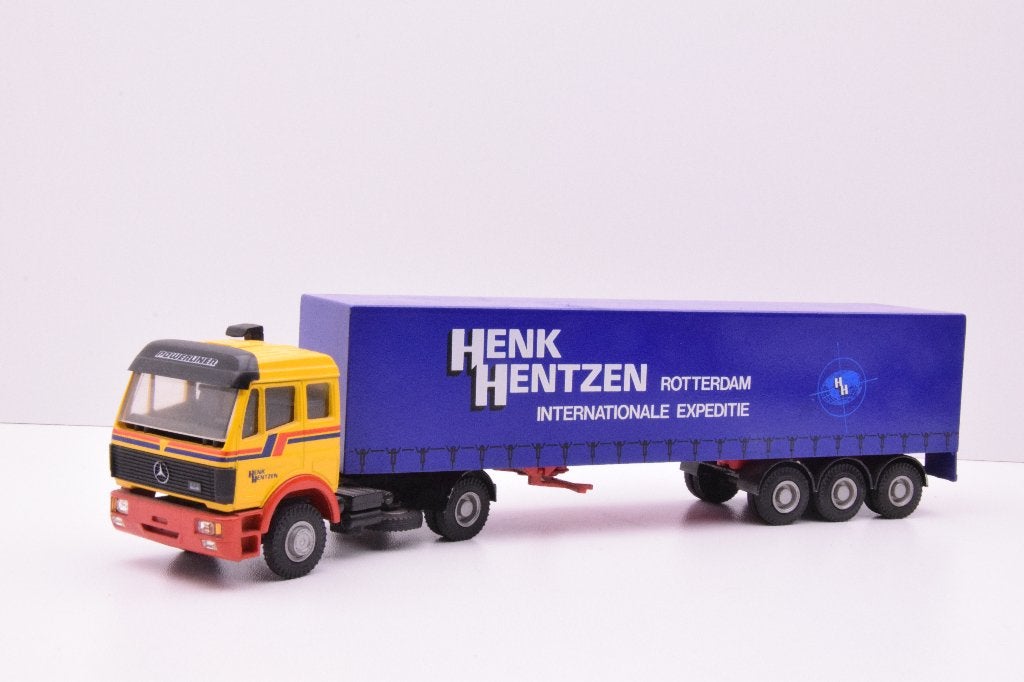 Mercedes EPS  '' Henk Frentzen Rotterdam ''  Lion Car, Ophalen of Verzenden, Zo goed als nieuw, Bus of Vrachtwagen, Lion Toys