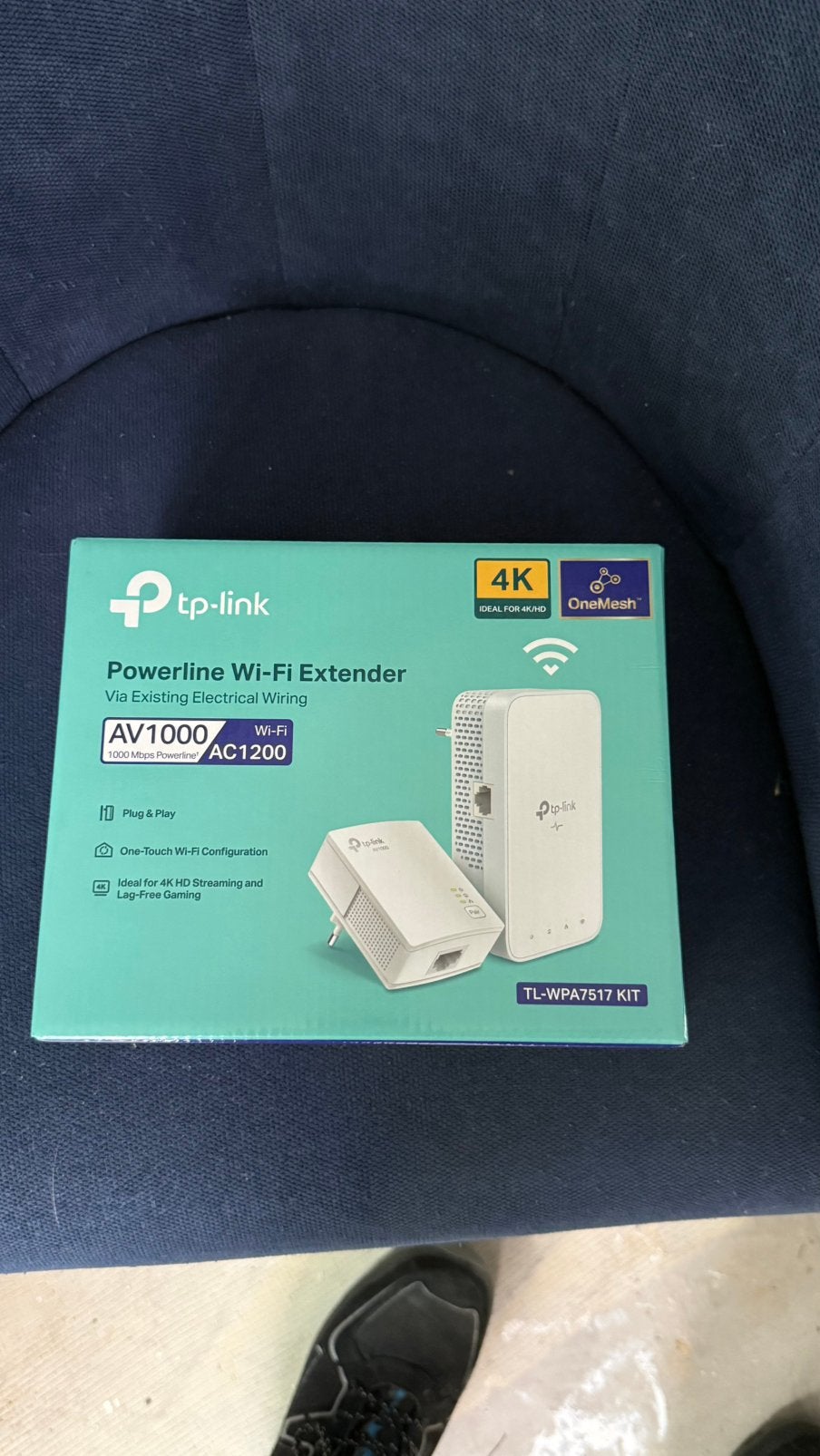 TP-Link TL-WPA7517 KIT Powerline WiFi Extender AV1000 AC1200, Ophalen of Verzenden, Zo goed als nieuw