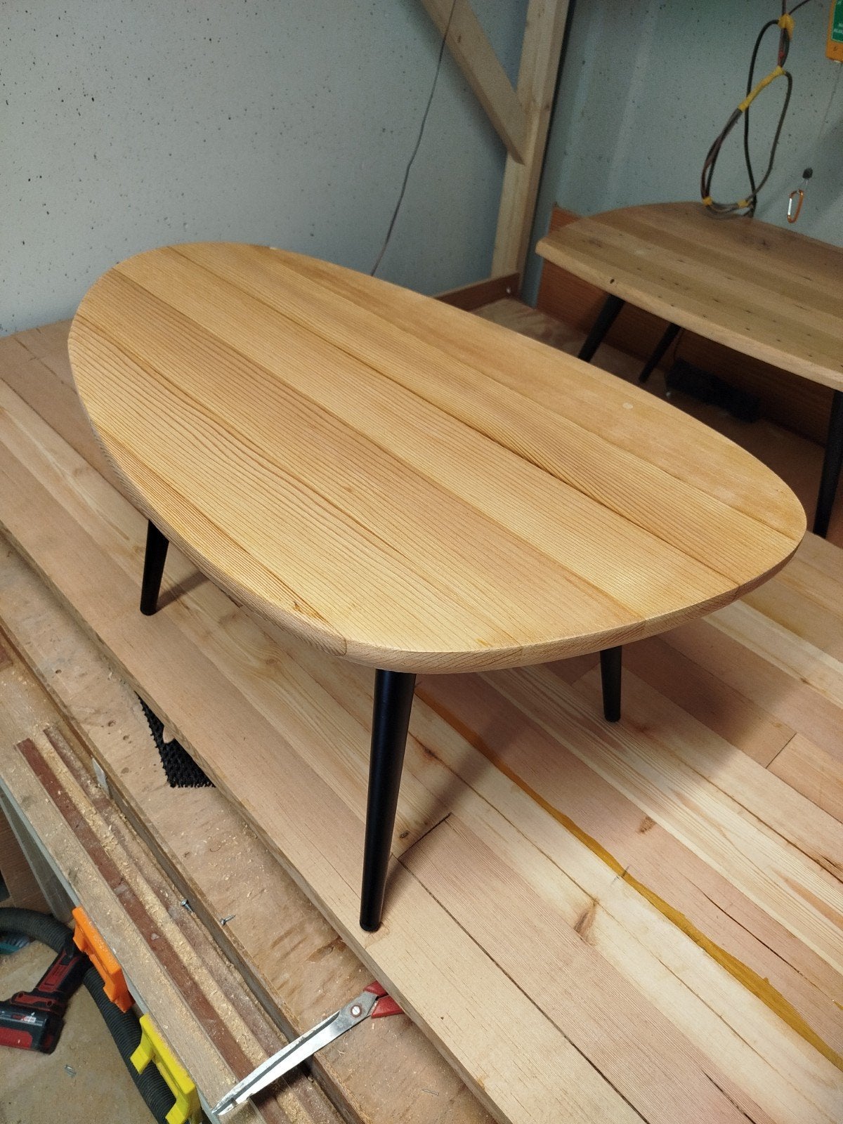 Salontafel van gerecycled cederhout, Ophalen, Xx, 50 tot 100 cm, Xx