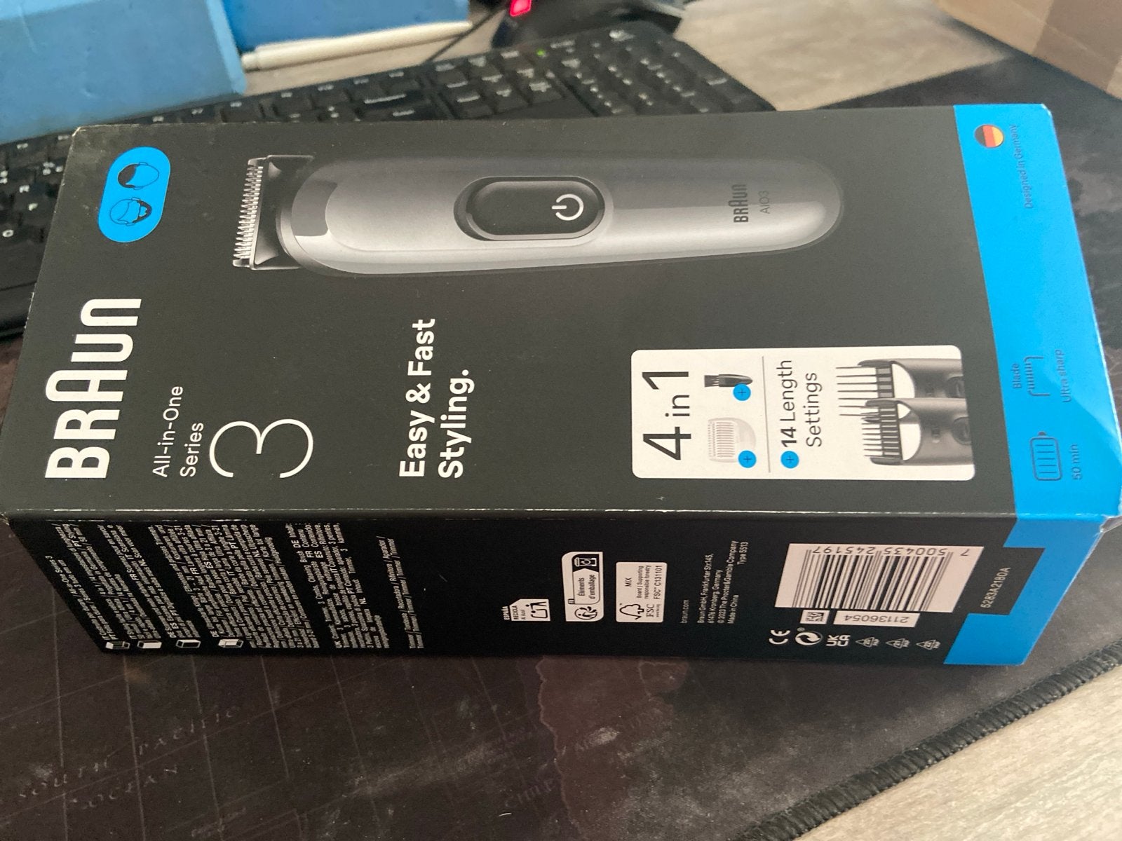 Braun All-in-One Series 3 Trimmer, Ophalen of Verzenden, Nieuw, Scheren en Epileren