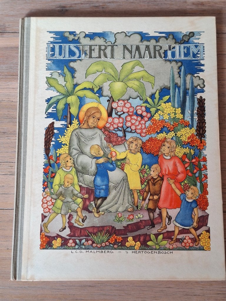 religie. Luistert naar Hem. Prentenboek. 1ste druk 1954., Verzamelen, Ophalen of Verzenden, Gebruikt, Boek, Christendom | Katholiek