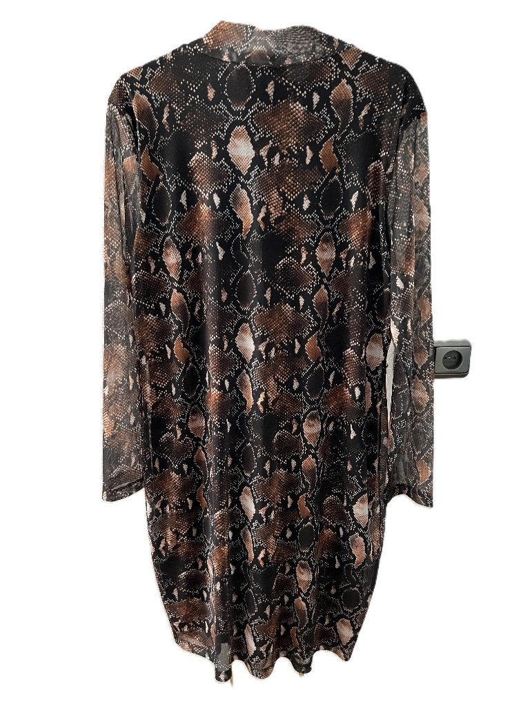 Anna van Toor jurk mesh XXL python print, Anna van Toor, Maat 46/48 (XL) of groter, Zo goed als nieuw, Onder de knie