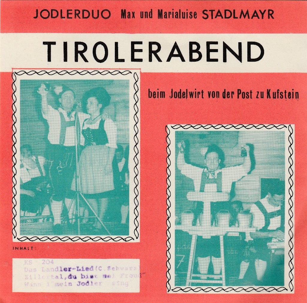 Tiroler Muziek, Fotohoes, Ophalen of Verzenden, Zo goed als nieuw, 7 inch