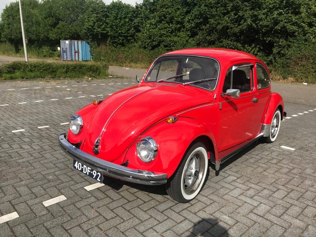 Volkswagen 1300 1.3 1974 Rood, Auto's, 4 cilinders, Origineel Nederlands, Handgeschakeld, 832 kg