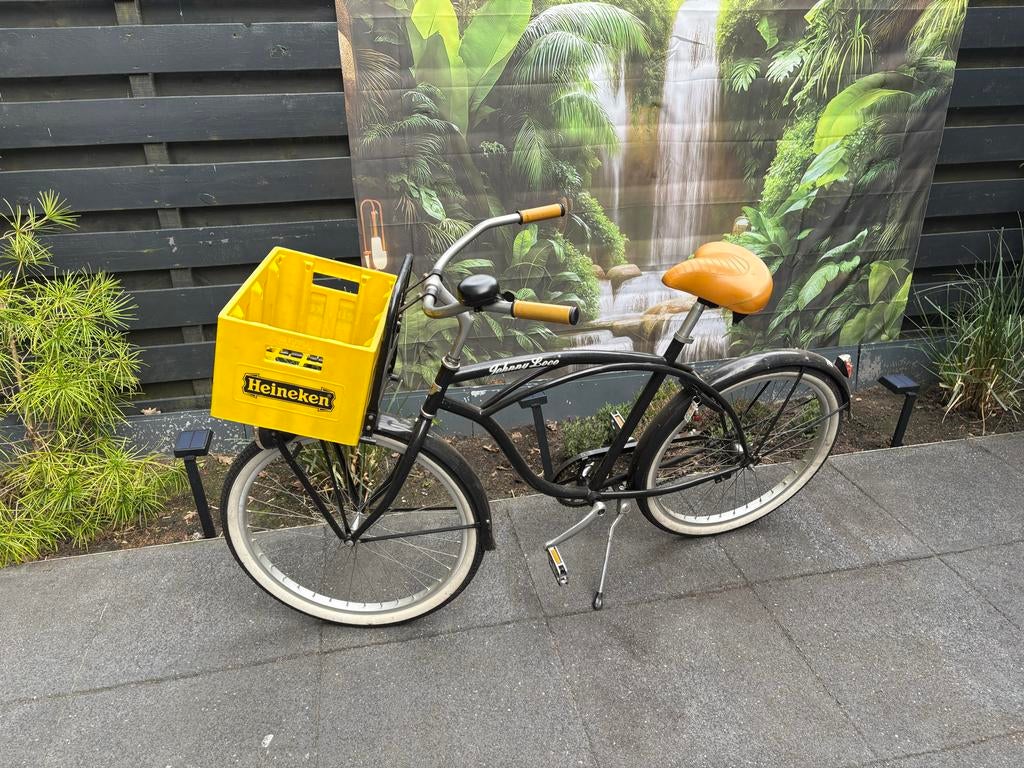 Johnny Loco Stadsfiets 'Limited Edition' Heineken krat, Ophalen, Zo goed als nieuw