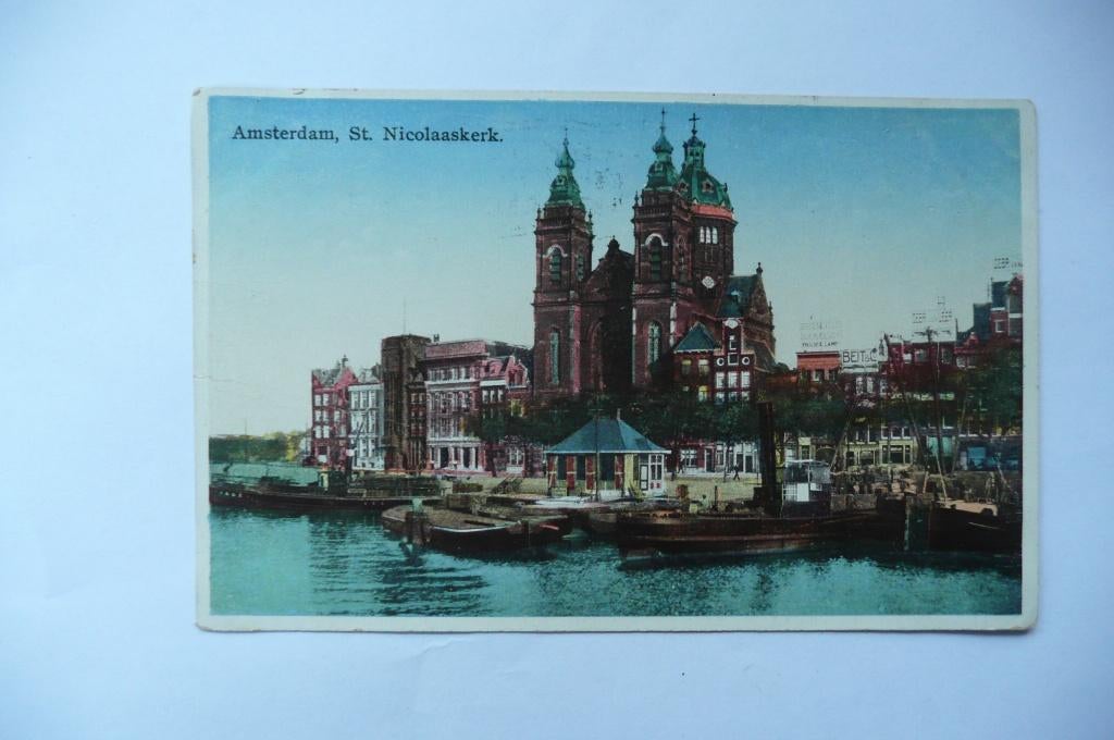 St. Nicolaaskerk Amsterdam 1935, Ophalen of Verzenden, 1920 tot 1940, Gelopen, Noord-Holland