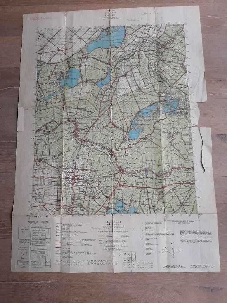militaire stafkaart dienstgeheim nr 31 Utrecht West, 1951, Gelezen, Ophalen of Verzenden, Landkaart, 1800 tot 2000
