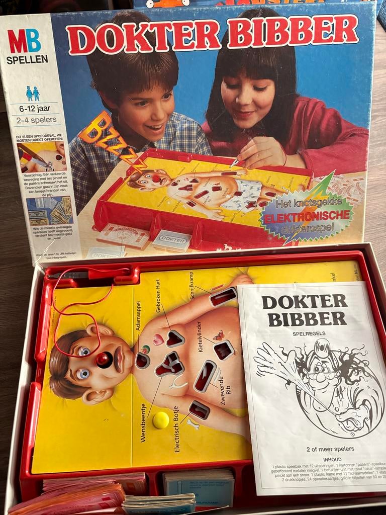 Dokter Bibber - Het knotsgekke elektronische doktersspel, Drie of vier spelers, Ophalen, Gebruikt