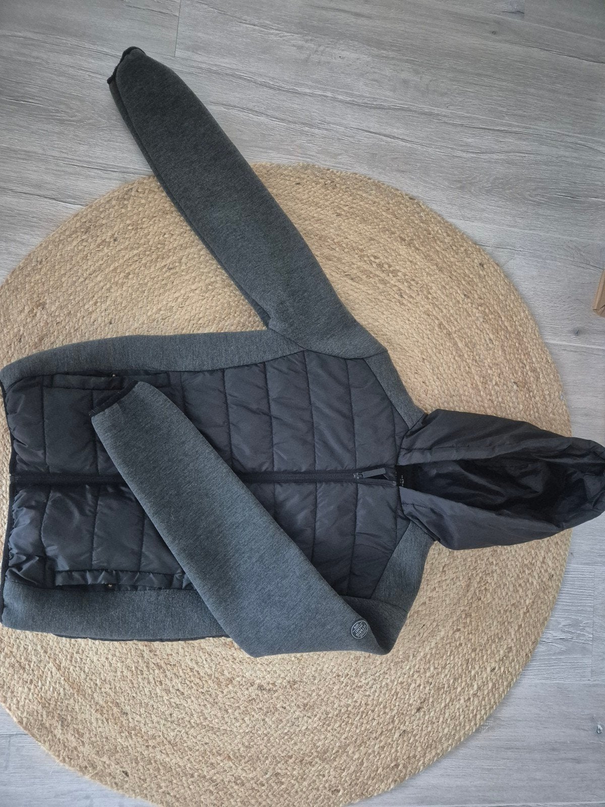 Stijlvol gewatteerd jack met capuchon, Kleding | Heren, Jassen | Winter, Onbekend, Overige maten, Ophalen of Verzenden, Zo goed als nieuw