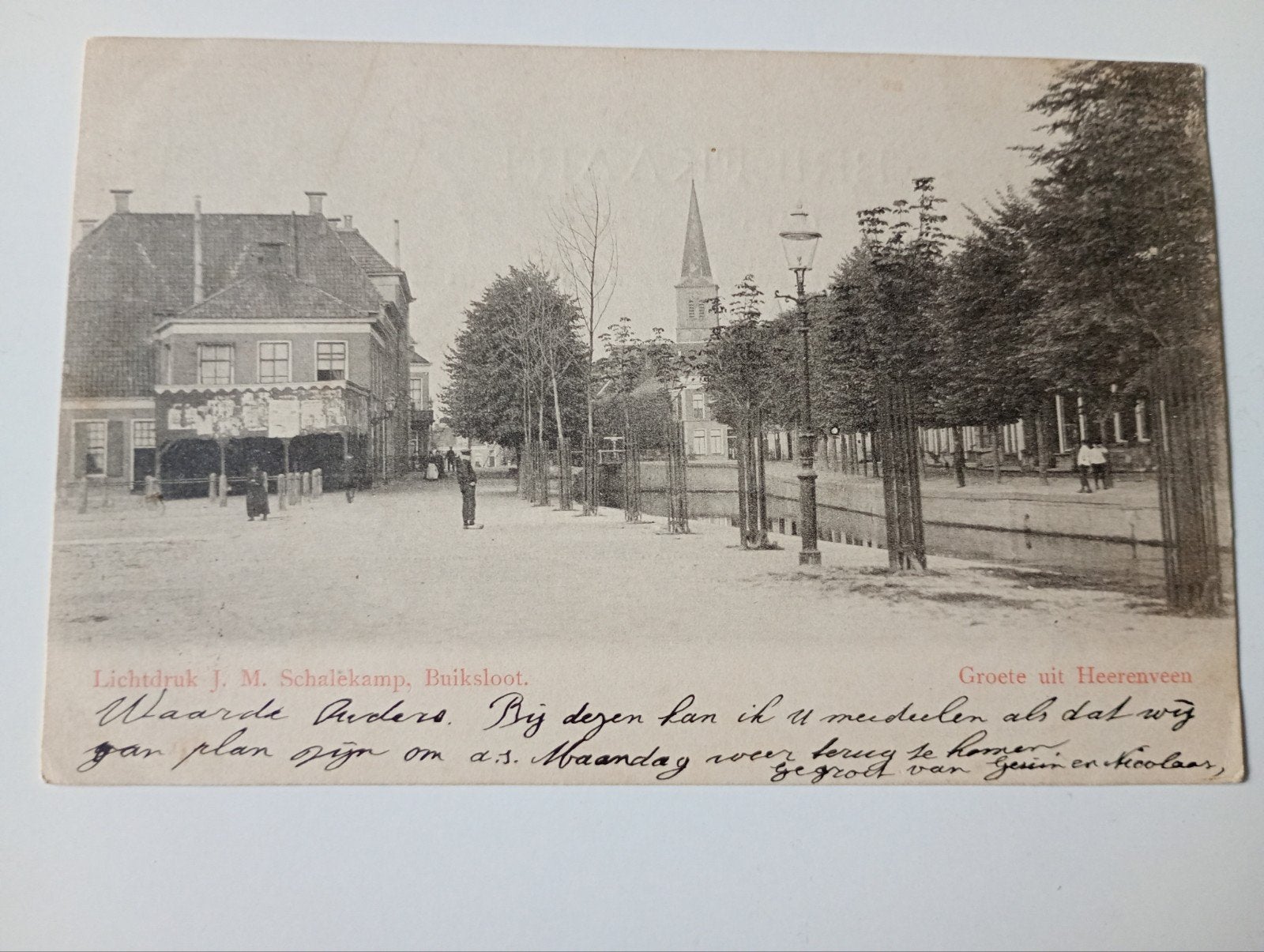 Heerenveen omstreeks 1900, Ophalen of Verzenden, Voor 1920, Gelopen, Friesland