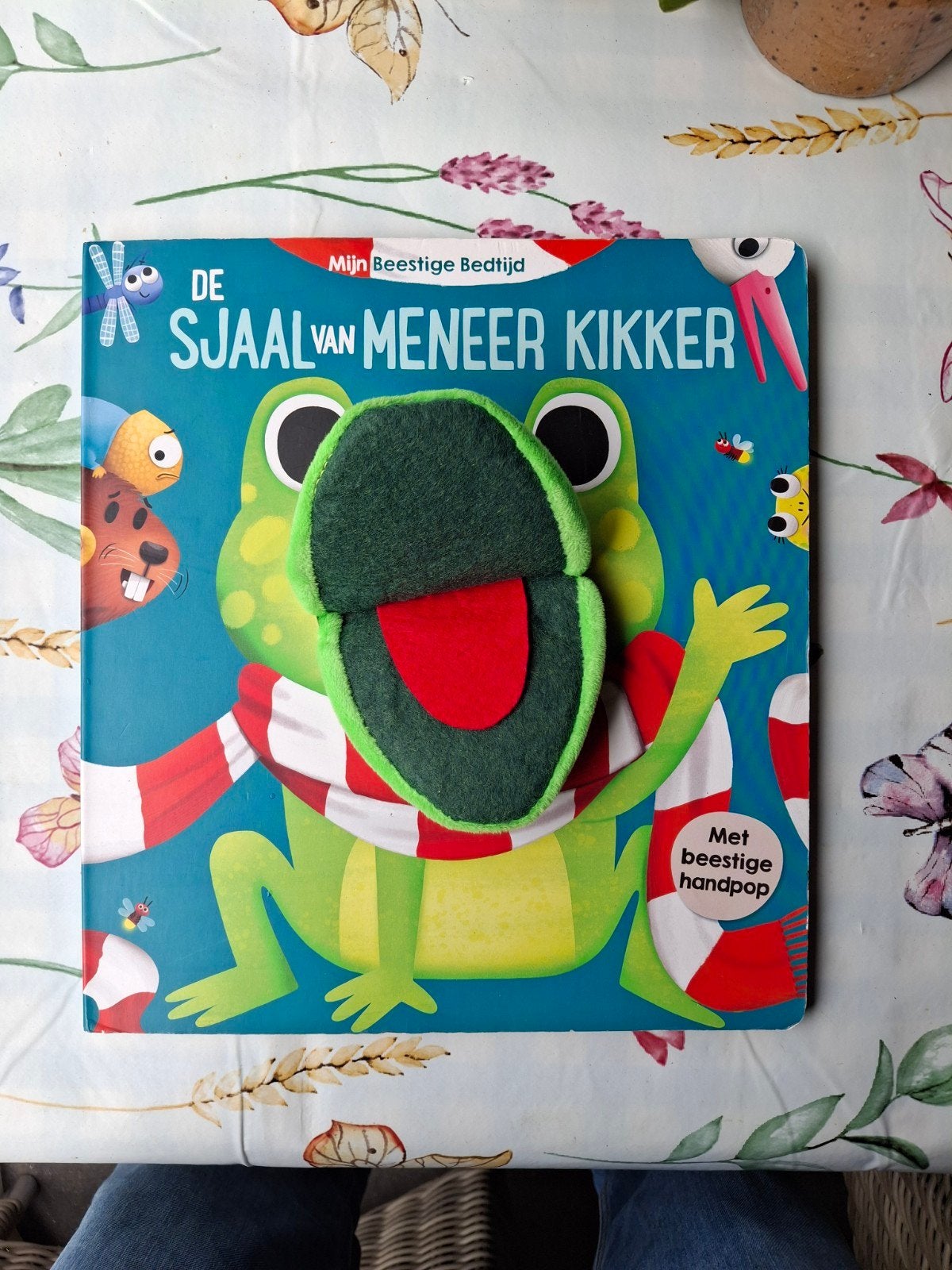 De Sjaal van Meneer Kikker - Interactief Prentenboek, Onbekend, Ophalen of Verzenden, Zo goed als nieuw, Uitklap-, Voel- of Ontdekboek