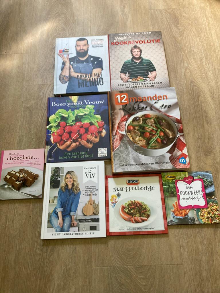 Diverse kookboeken: Jamie Oliver, Heel Holland Bakt, Boer zo, Boeken, Gelezen, Hoofdgerechten, Ophalen of Verzenden, Europa