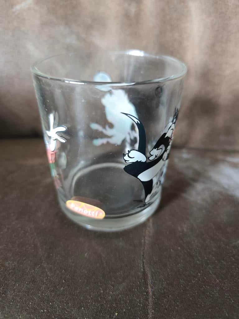 Looney Tunes Glas - Bugs Bunny, Taz, Sylvester, Huis en Inrichting, Keuken | Servies, Glas of Glazen, Gebruikt, Ophalen of Verzenden