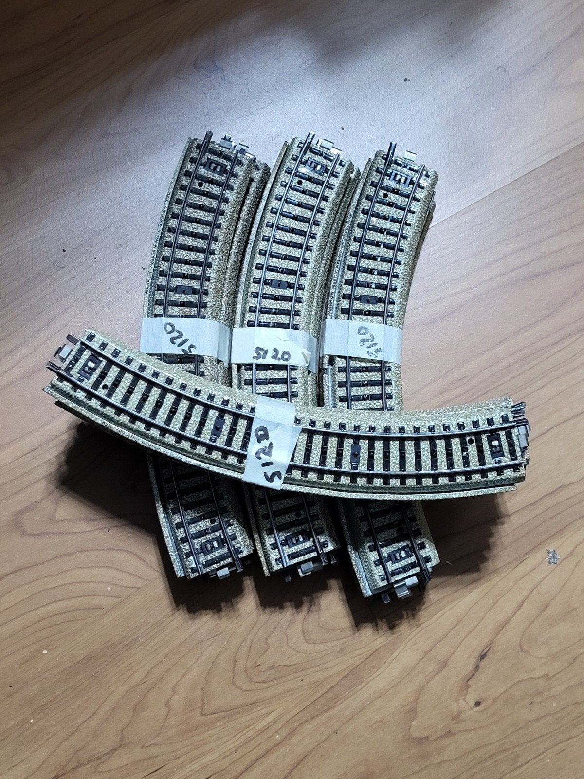 marklin M-rails bocht 5120, per 6 stuks, Wisselstroom, Gebruikt, Rails, Ophalen of Verzenden