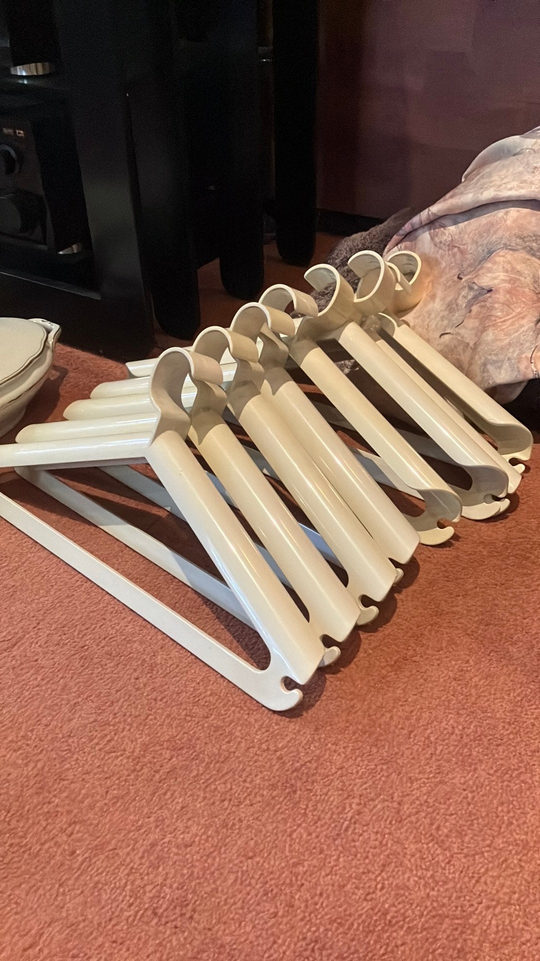 Vintage brede kleerhanger ikea 9 stuks, Ophalen, Gebruikt