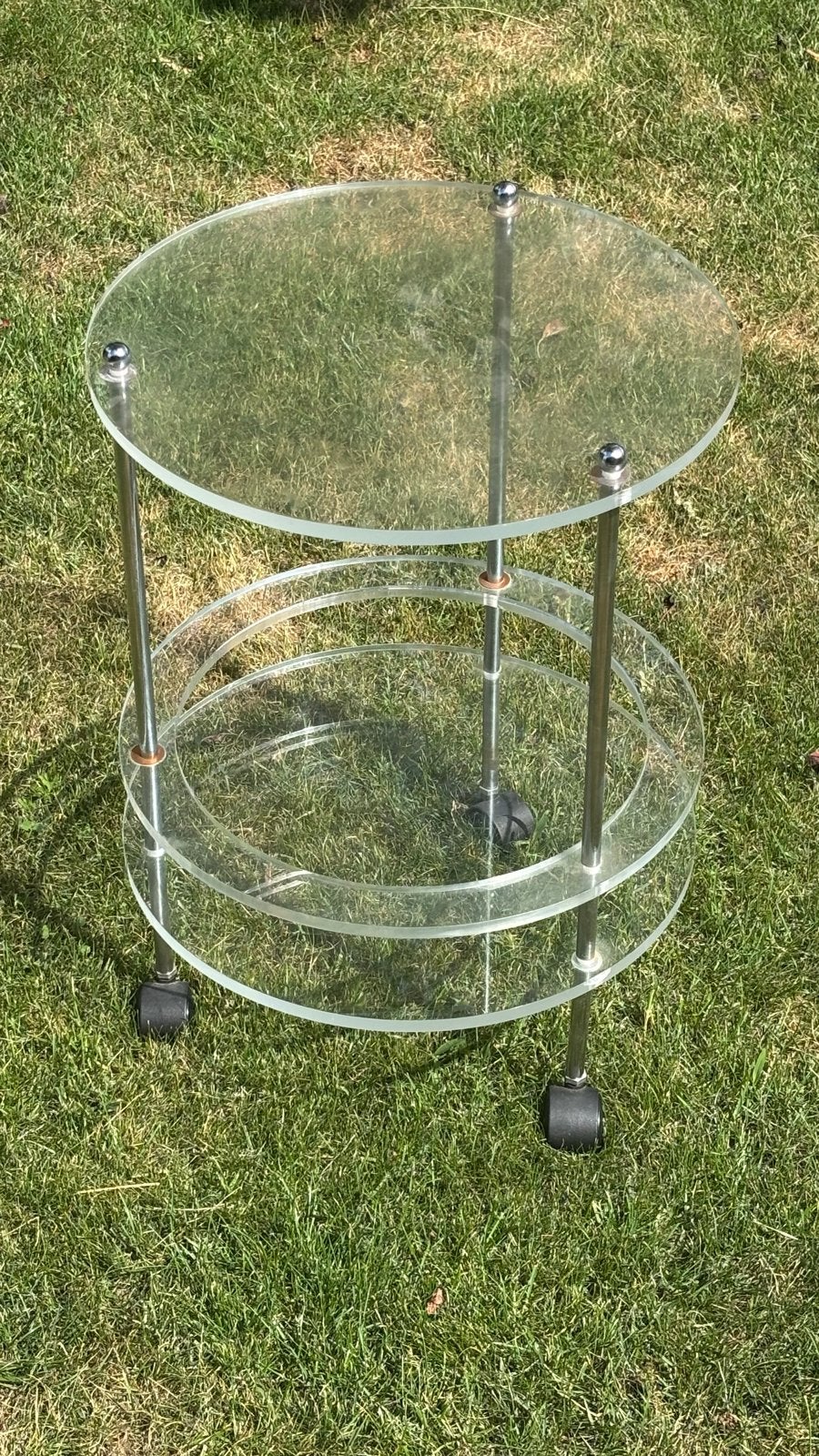 Vintage Plexiglas Trolley Serveerwagen Jaren '80, Ophalen of Verzenden