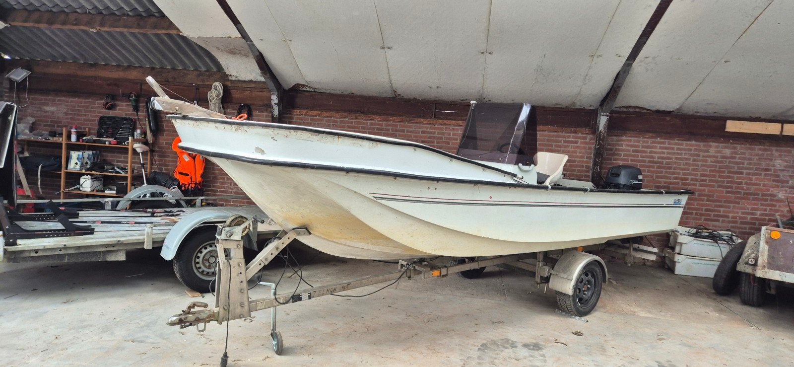 leuke ruime boot, Watersport en Boten, Ophalen, Gebruikt, 15 pk, Viertaktmotor