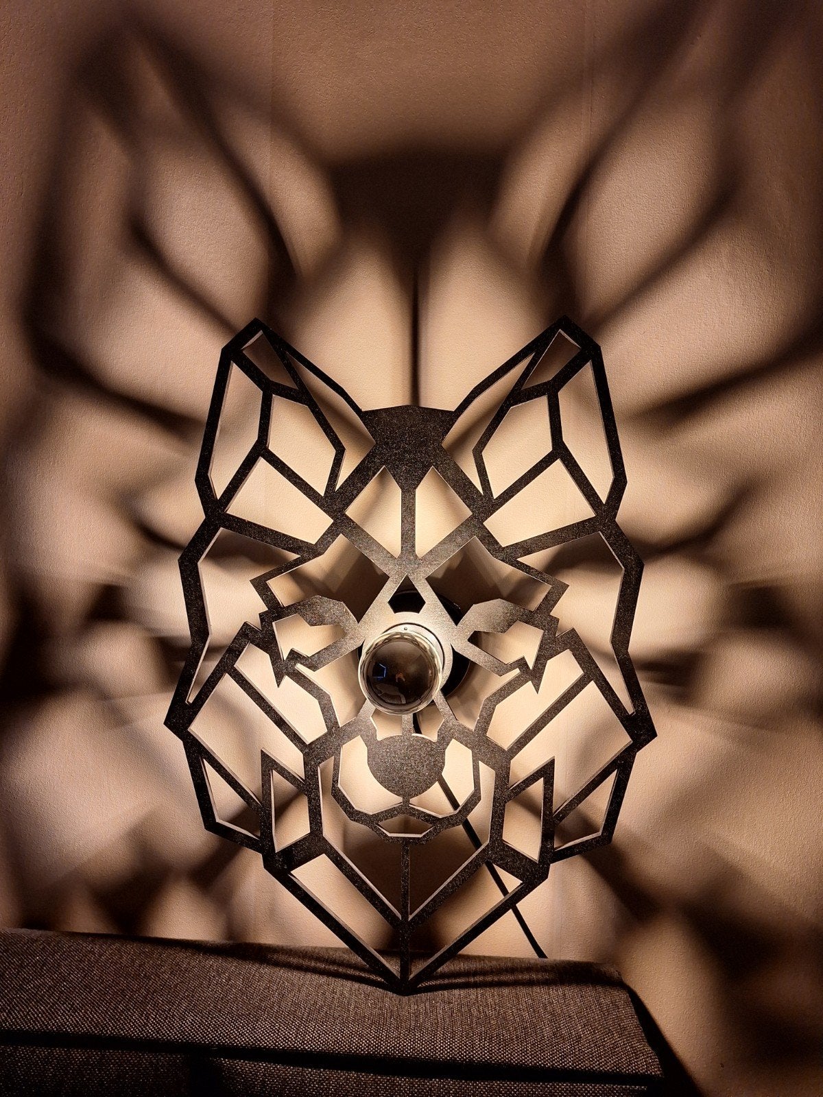 Wolf lamp, Kunststof, Zwart, Nieuw, Ophalen of Verzenden