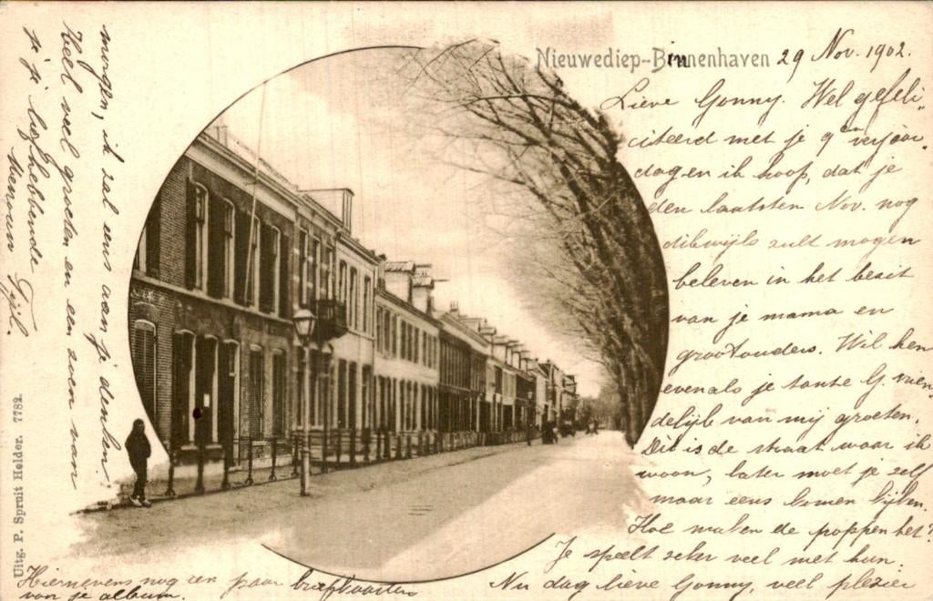 Nieuwediep - Binnenhaven - Straatgezicht, Ophalen of Verzenden, Voor 1920, Gelopen, Noord-Holland