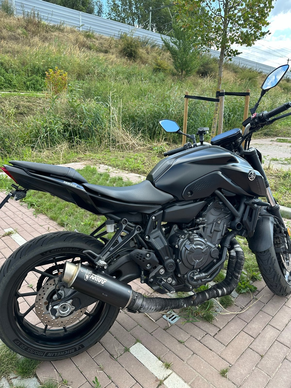 Mt 07 35kW A2 Motor met Mivv uitlaat, Motoren, Sportuitlaat, Particulier, Meer dan 35 kW, Minimaal motorrijbewijs A2