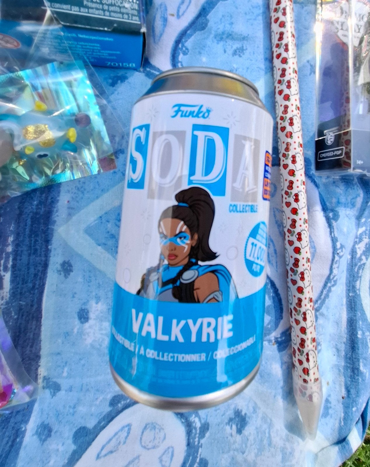 Funko Soda Valkyrie figuur met blik en button, Ophalen of Verzenden, Zo goed als nieuw