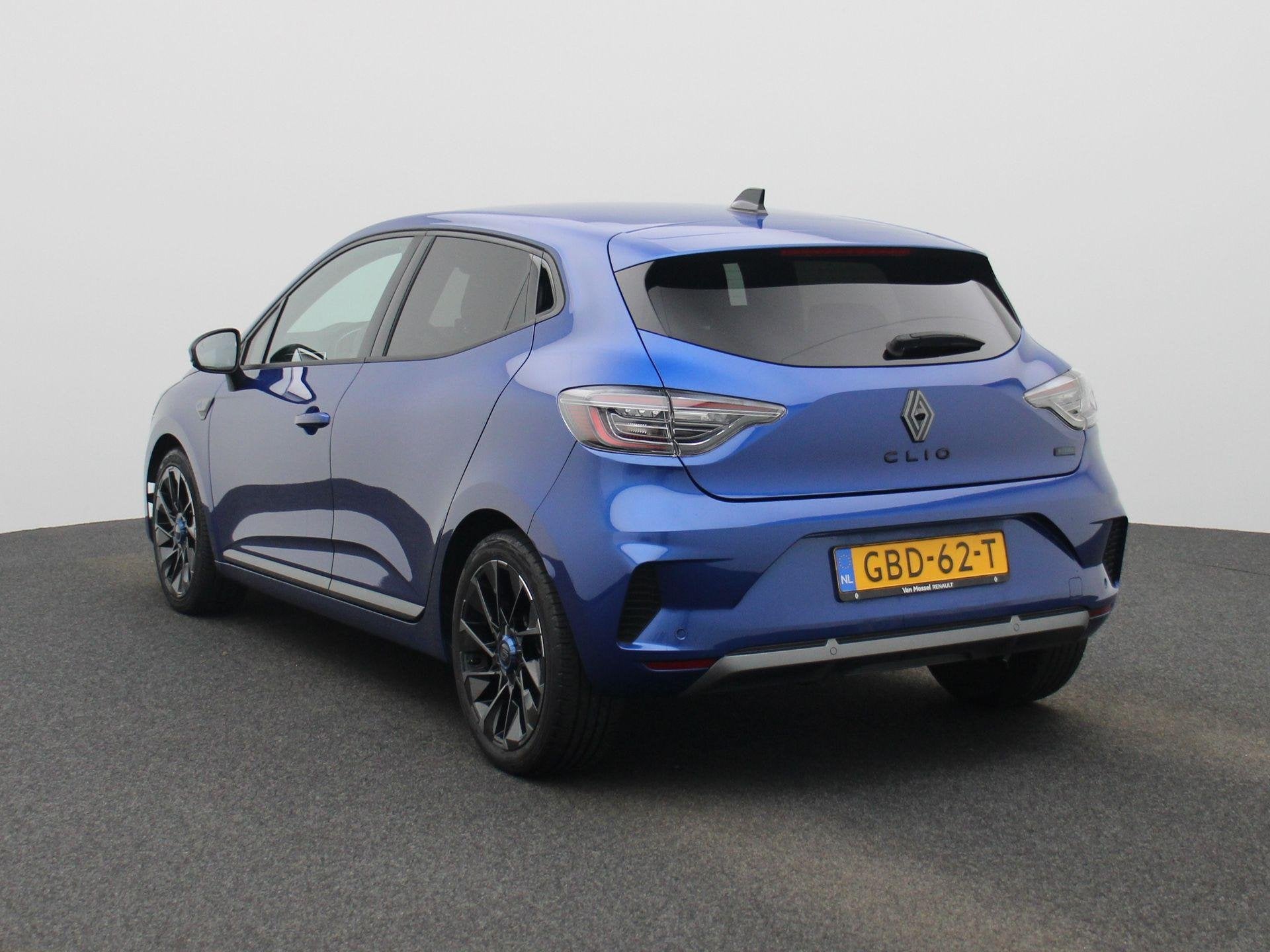 Renault Clio 1.6 E-Tech Full Hybrid 145 esprit Alpine, Auto's, 12 maanden, Euro 6, Blauw, Leder en Stof