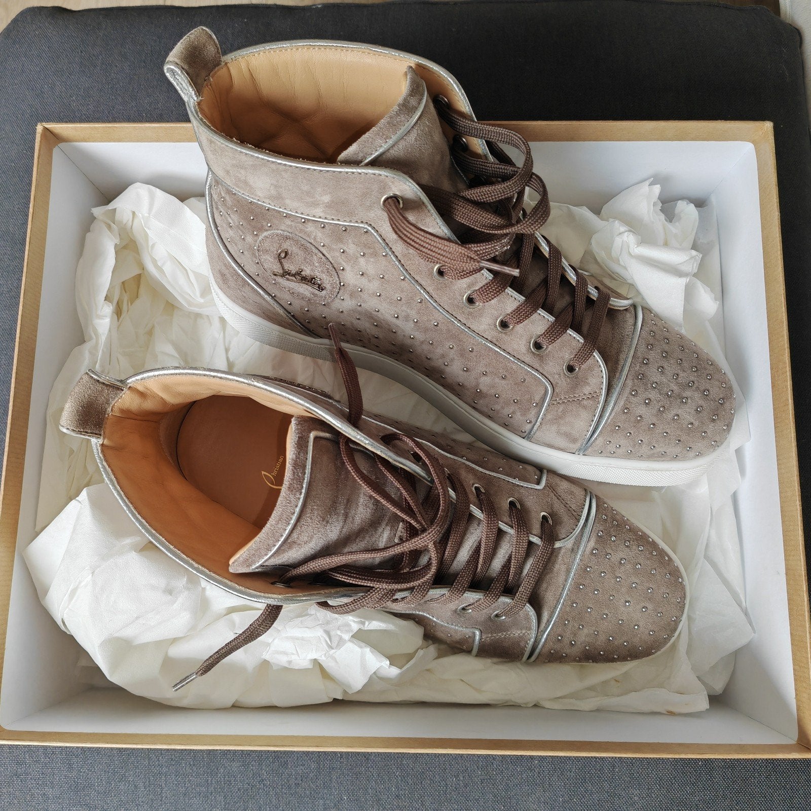 Christian Louboutin Sneakers - Zo goed als nieuw, Christian Louboutin, Overige kleuren, Overige typen, Ophalen of Verzenden