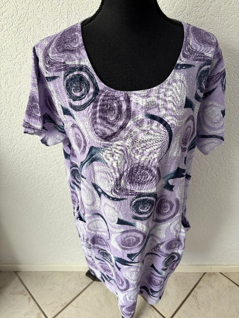 nieuw 1 maat valt als XL oksel tot oksel 60 cm-100% katoen, Kleding | Dames, Jurken, Ophalen of Verzenden, Nieuw, Maat 46/48 (XL) of groter