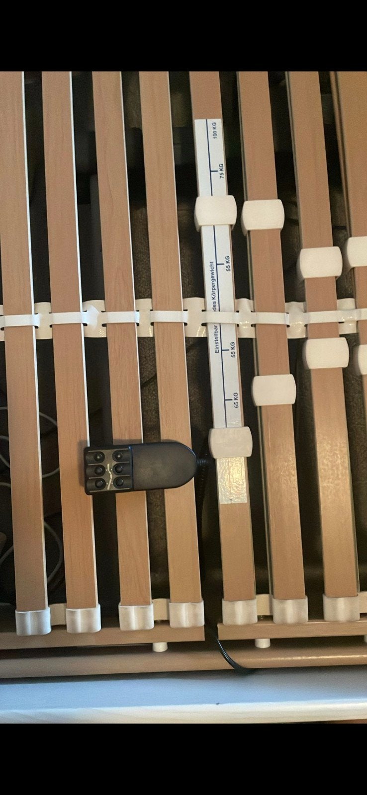 Elektrisch verstelbare lattenbodem  2 stuks, Eenpersoons, Zo goed als nieuw, 80 cm, Bedbodem