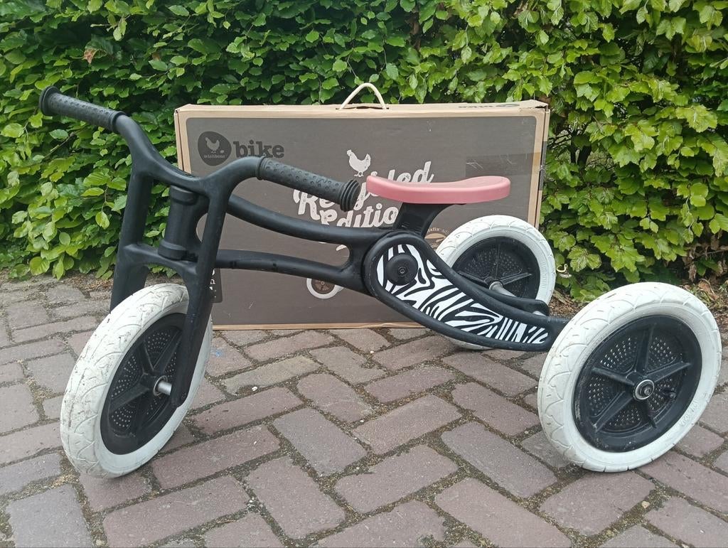 Wishbone Bike 3-in-1 loopfiets/driewieler Recycled Edition, Ophalen of Verzenden, Gebruikt, Wishbone Bike, Verstelbare zitting