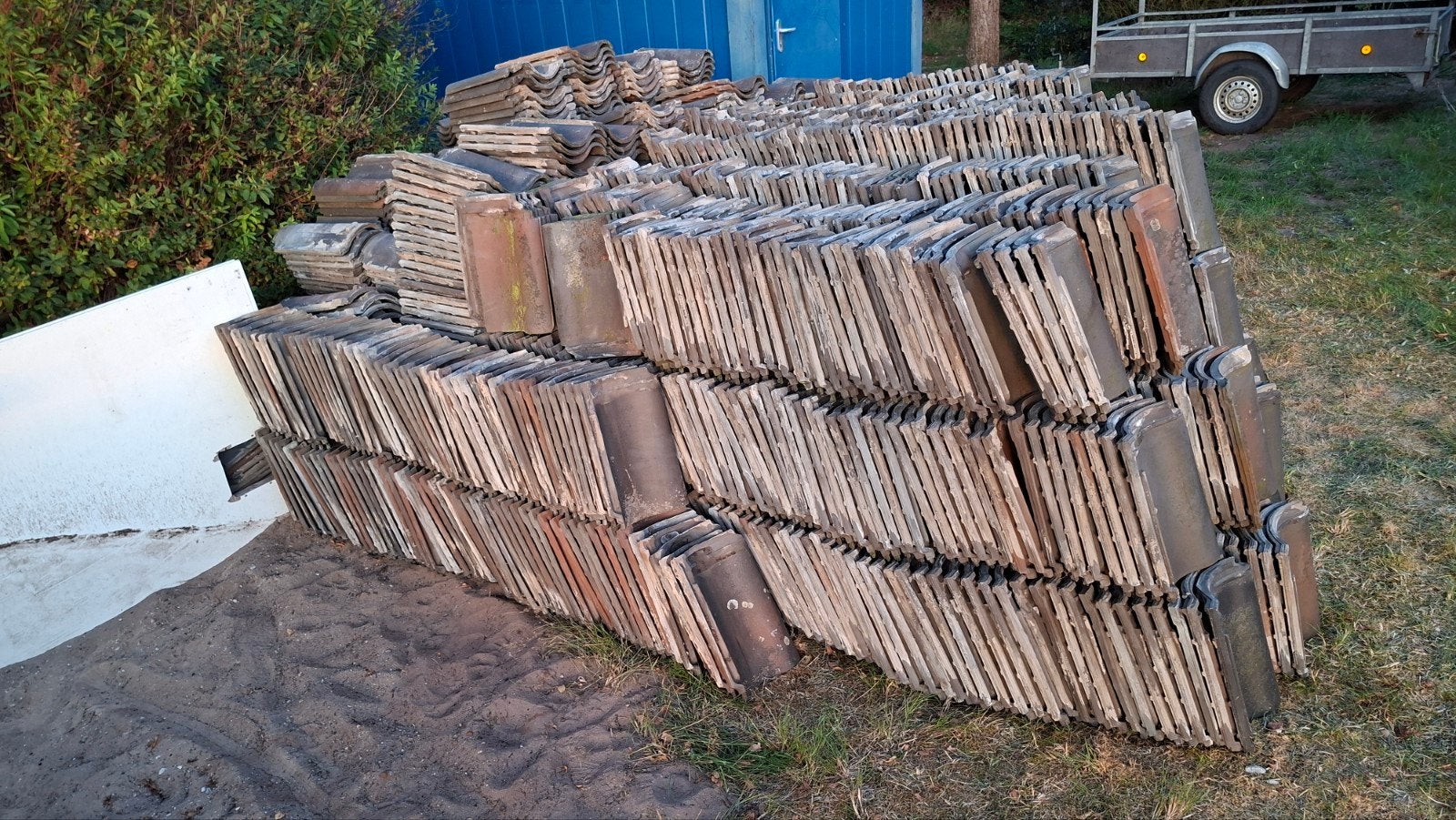 OVH Dakpannen - ca. 150m2 beschikbaar, Doe-het-zelf en Verbouw, Ophalen, Gebruikt, Steen of Klei, 15 m² of meer