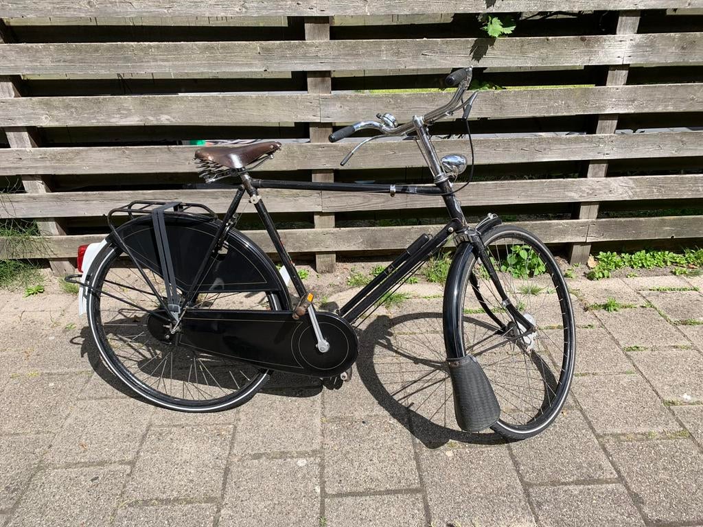 Gazelle met stangenremmen b.j. 1964 frame 61cm, Fietsen en Brommers, Fietsen | Dames | Omafietsen, Gebruikt, Versnellingen, Trommelrem