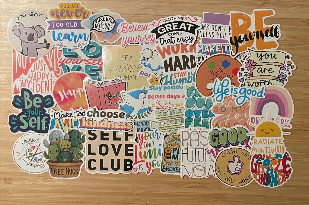 Motivatie tekst stickers, Verzenden, Nieuw, Meerdere stickers