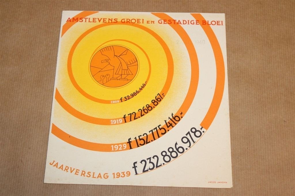 Zeldzame brochure - Amstleven [Jaarverslag] - 1939 !!, Ophalen of Verzenden, Zo goed als nieuw