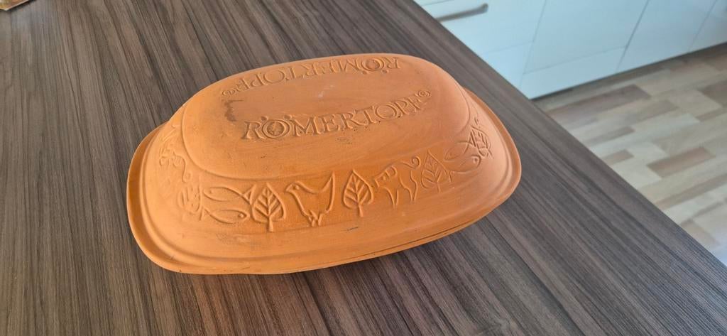 Originele Romertopf - Ovenschaal van klei, Ophalen of Verzenden, Zo goed als nieuw