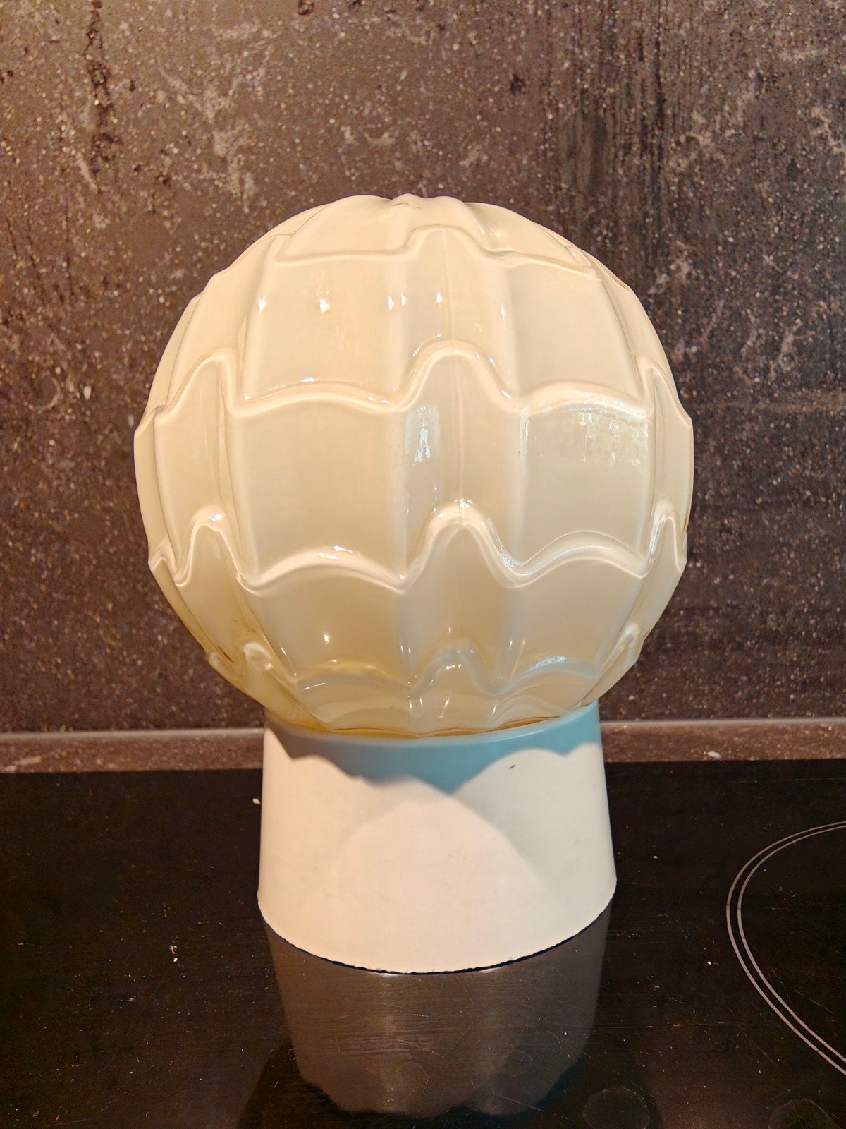 Art Deco Thamur Plafondlamp met Glazen Kap, Verzenden