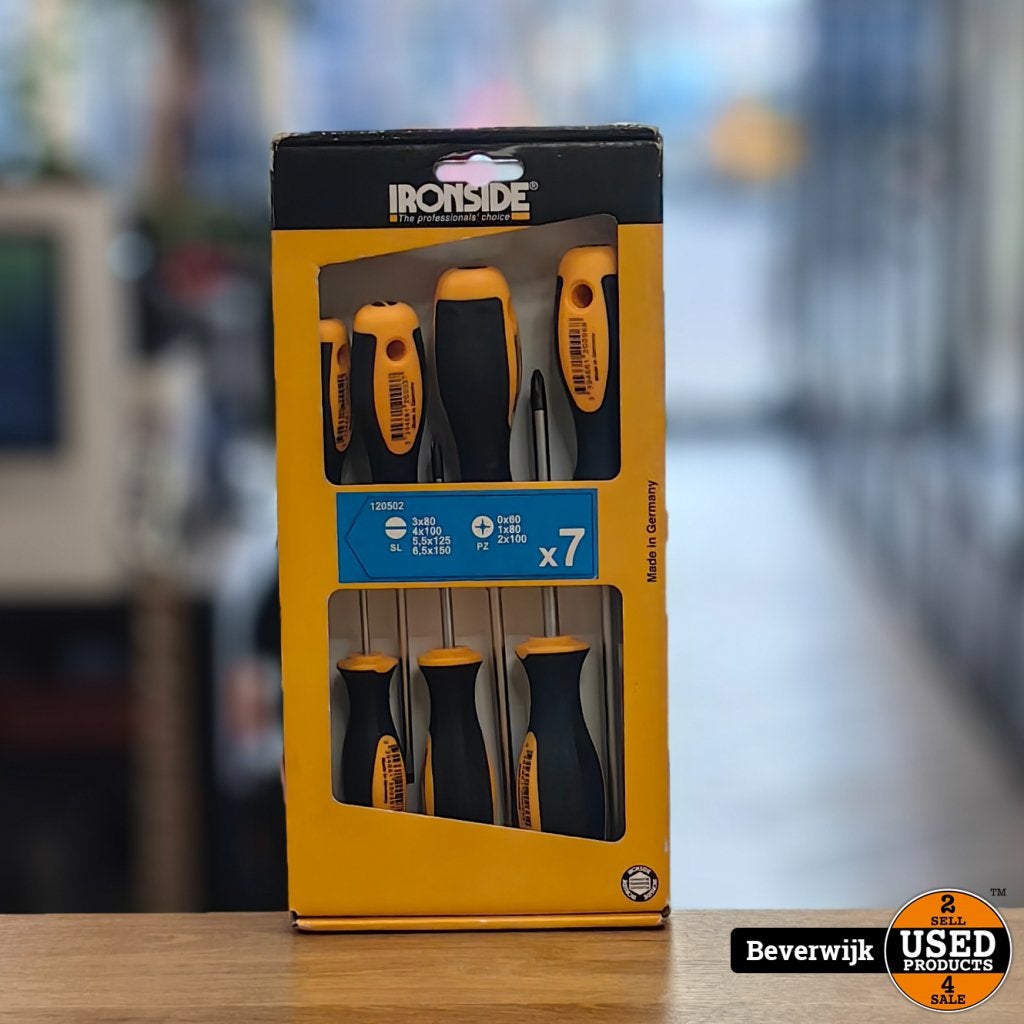 IRONSIDE Schroevendraaierset 7-DELIG - NIEUW!, Doe-het-zelf en Verbouw, Gereedschap | Handgereedschap, Flex Ltd., Gebruikt, https://flex.com/contact-us