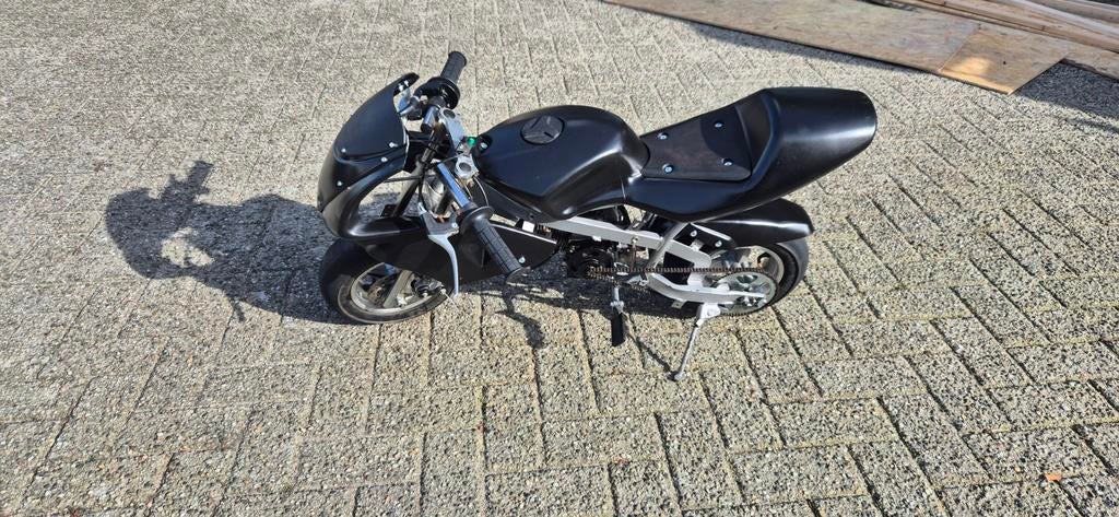 Zwarte Minibike, Fietsen en Brommers, Minibikes, Midibikes en Pitbikes, Ophalen, Zo goed als nieuw, Overige typen, Minibike
