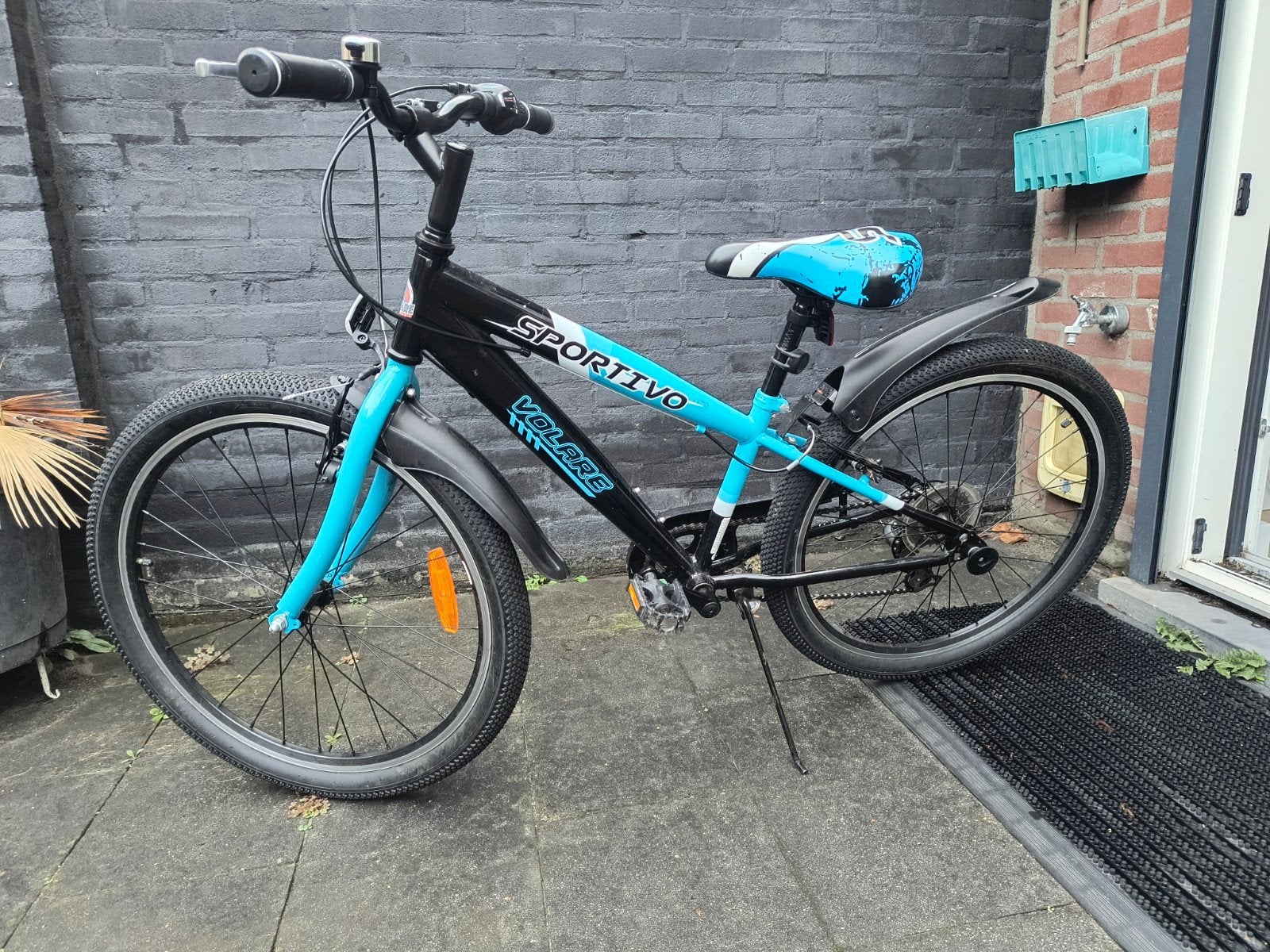 Volare Sportivo kinderfiets blauw 24 inch - Goede staat, Ophalen, 20 inch of meer, Gebruikt, Velgrem