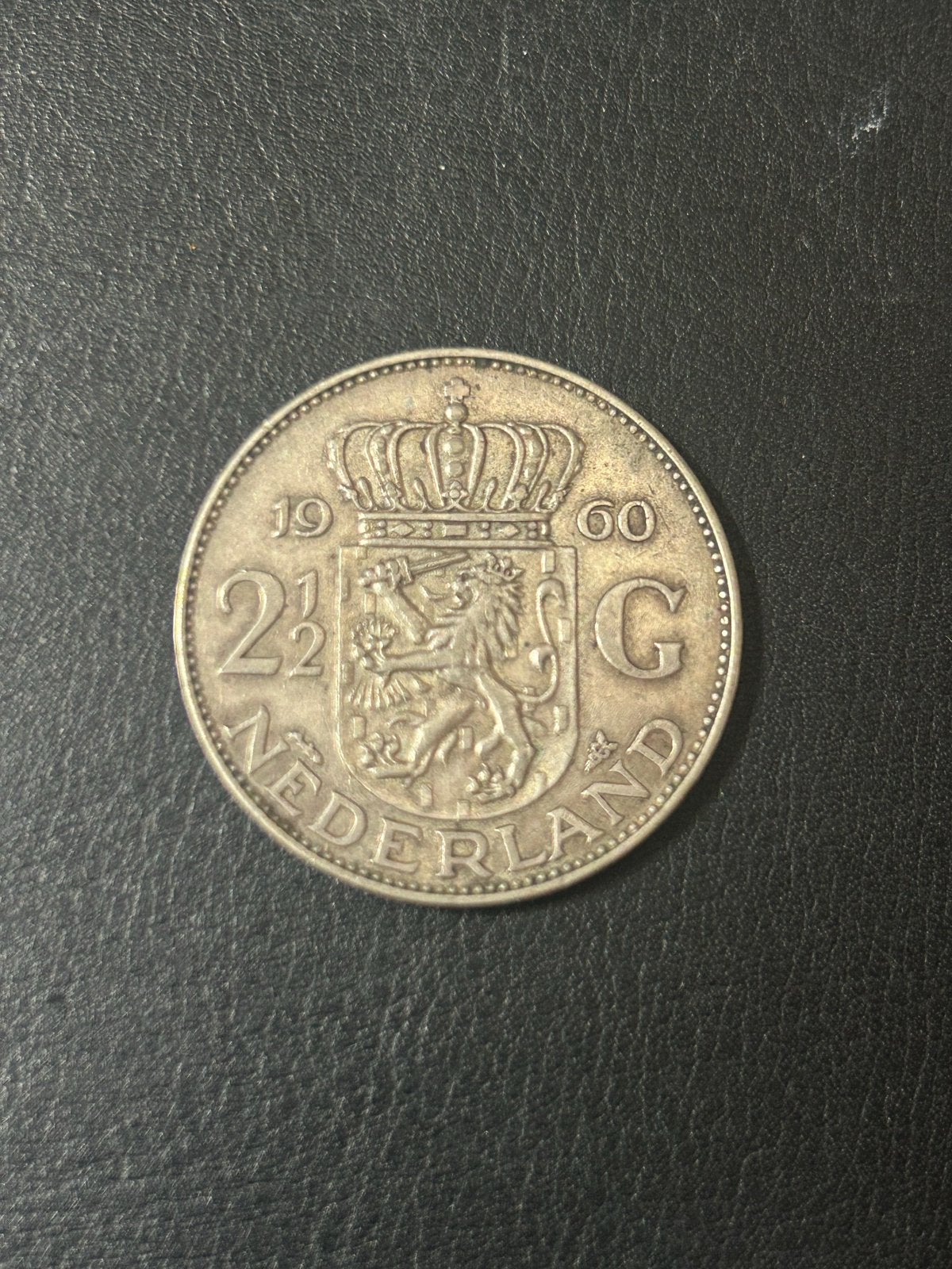Zilveren 2½ Gulden Munt Koningin Juliana 1960, Postzegels en Munten, Munten | Nederland, Koningin Juliana, Zilver, Ophalen of Verzenden